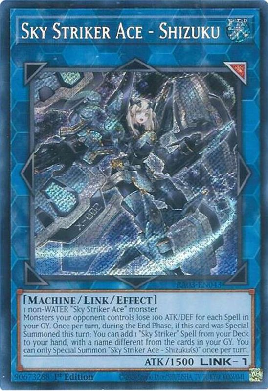 Sky Striker Ace - Shizuku (Secret Rare) - RA03-EN043 - Secret Rare - 1st Edition