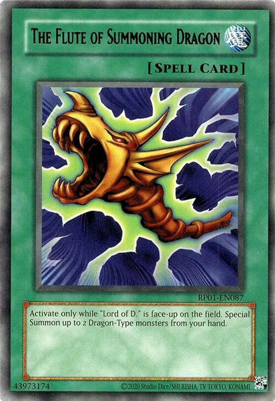 The Flute of Summoning Dragon (2020 Date Reprint) - RP01-EN087 - Rare