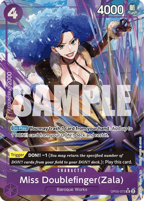 Miss Doublefinger(Zala) (PRB01) (Full Art) - OP05-073 - Uncommon