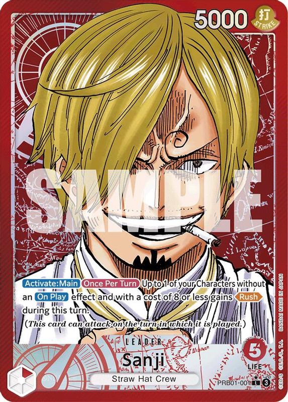 Sanji (Alternate Art) - PRB01-001 - Leader