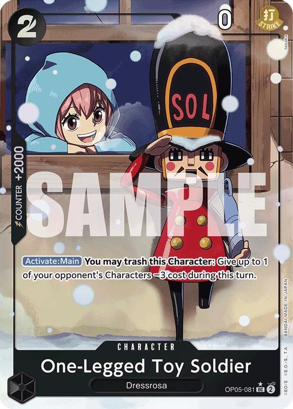 One-Legged Toy Soldier (PRB01) (Alternate Art) - OP05-081 - Uncommon