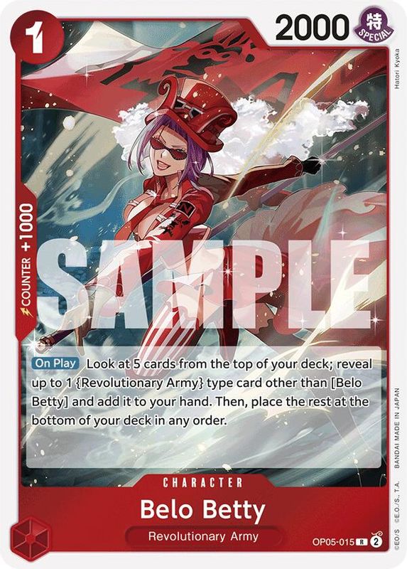 Belo Betty (OP05-015) (Reprint) - OP05-015 - Rare  (No Pencil Mark)