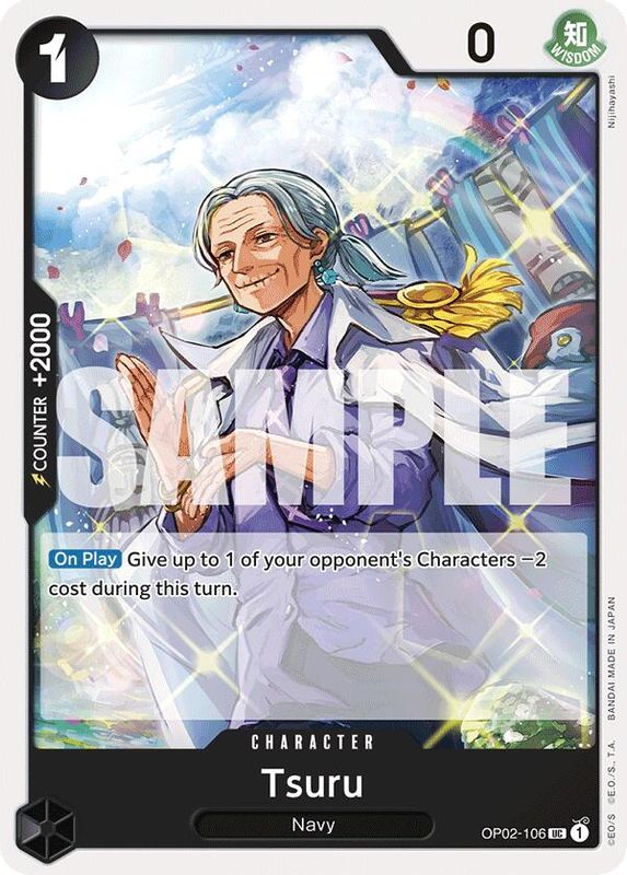 Tsuru (Reprint) - OP02-106 - Uncommon  (No Pencil Mark)