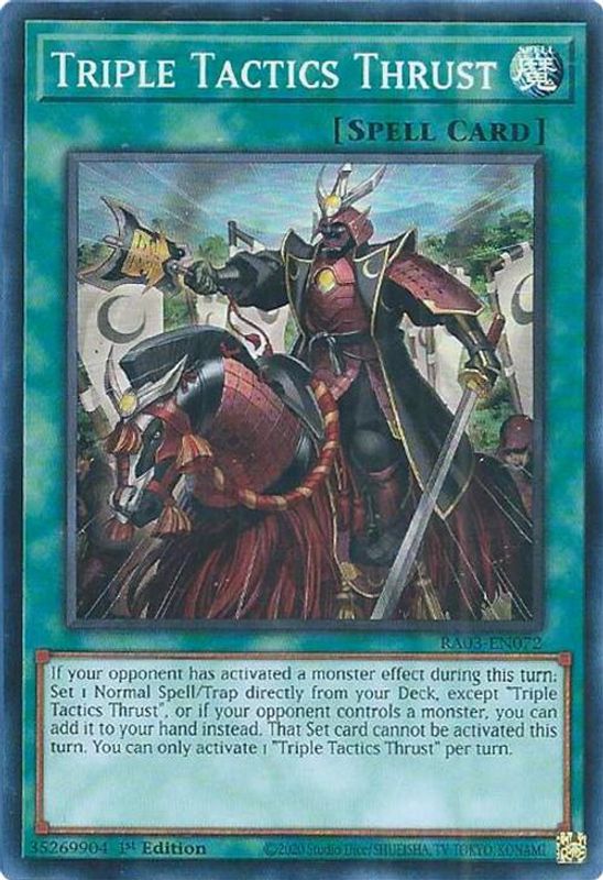 Triple Tactics Thrust - RA03-EN072 - Super Rare - 1st Edition