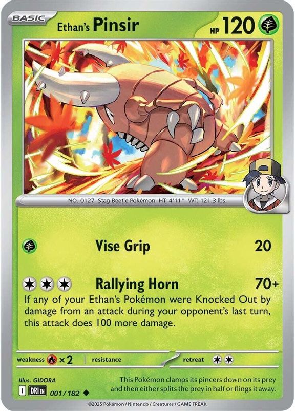 Ethan's Pinsir - 001/182 - Uncommon