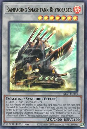 Rampaging Smashtank Rhynosaber - STAS-EN043 - Ultra Rare