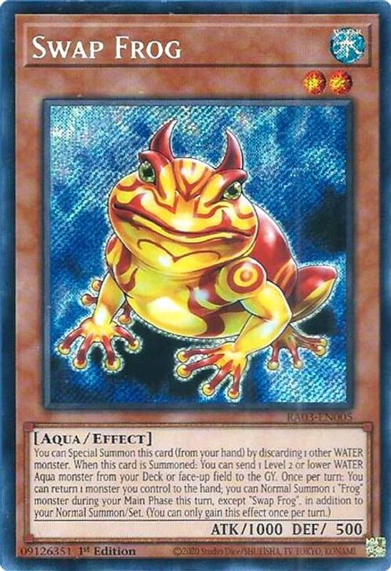 Swap Frog (Secret Rare) - RA03-EN005 - Secret Rare - 1st Edition