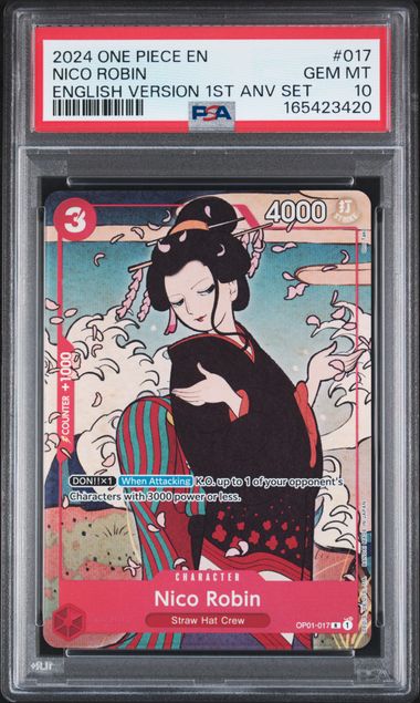 Nico Robin - English Version 1st Anniversary Set - GEM MINT 10