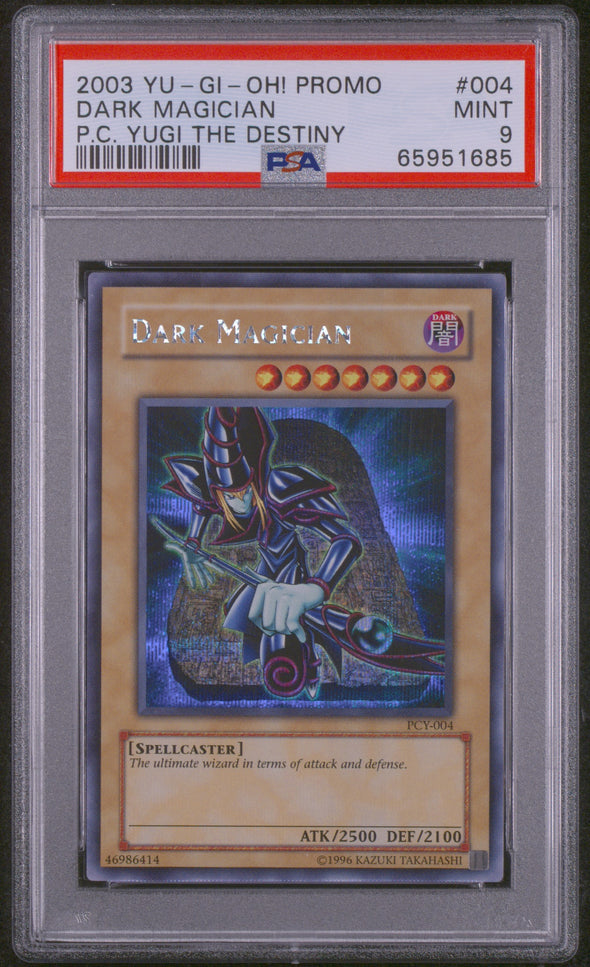 DARK MAGICIAN (004) - YUGIOH PROMO - P.C. YUGI THE DESTINY - MINT 9