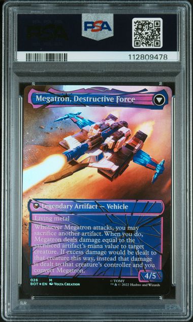 Megatron, Tyrant // Megatron, Destructive Force - Transformers - Shattered Glass Foil - PSA Graded 10 112809478