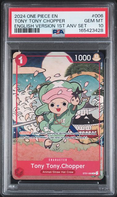 Tony Tony.Chopper - English Version 1st Anniversary Set - GEM MINT 10