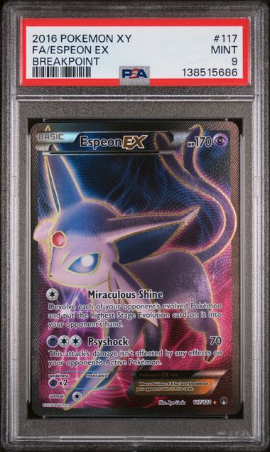 ESPEON EX (117) - POKEMON XY BREAKPOINT -FA - MINT 9