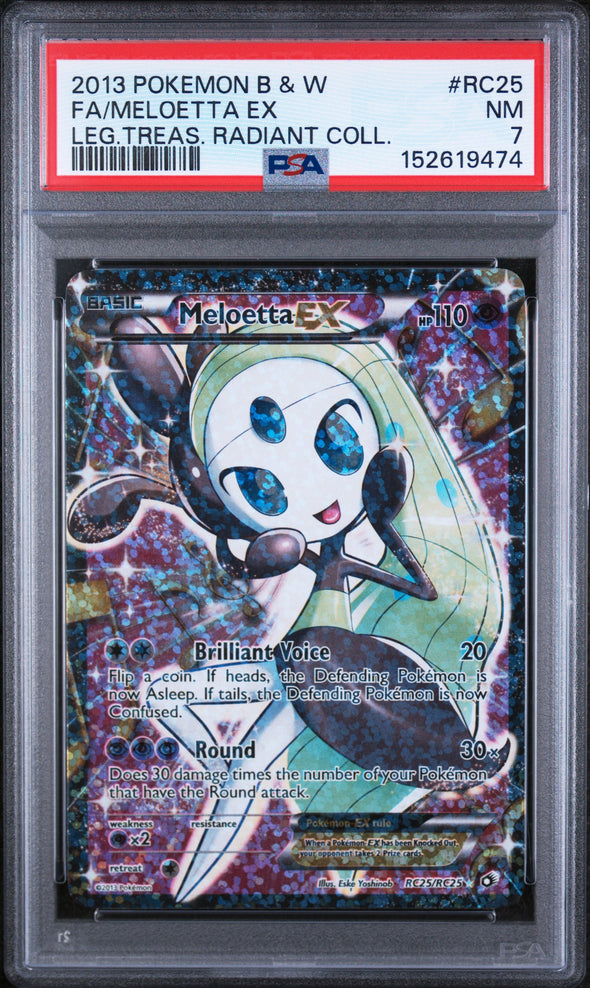 MELOETTA EX (RC25) - POKEMON BLACK & WHITE LEGENDARY TREASURES RADIANT COLLECTION - LEG.TREAS. RADIANT COLL. - FULL ART - NM 7