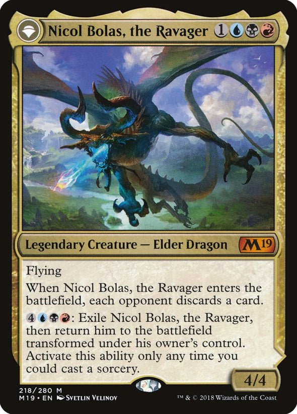 Nicol Bolas, the Ravager // Nicol Bolas, the Arisen (M19)