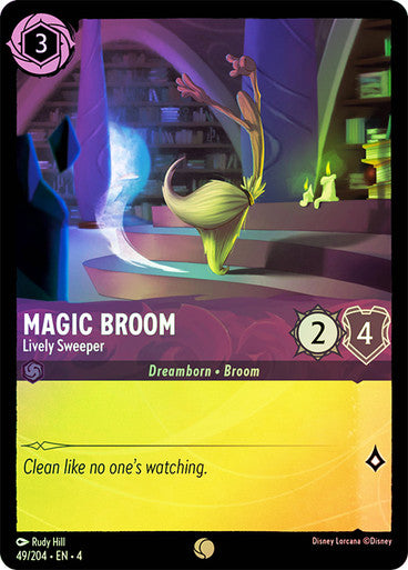 Magic Broom (Lively Sweeper) - 49/204 - Common (Foil)