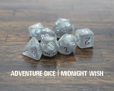 Adventure Dice - 7 Piece Set - Midnight Wish