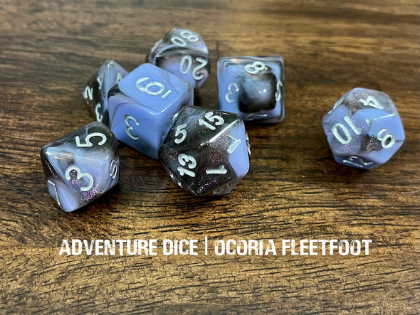 Adventure Dice - 7 Piece Set - Ocoria Fleetfoot