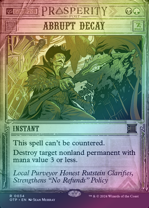 Abrupt Decay (Foil) (OTP)