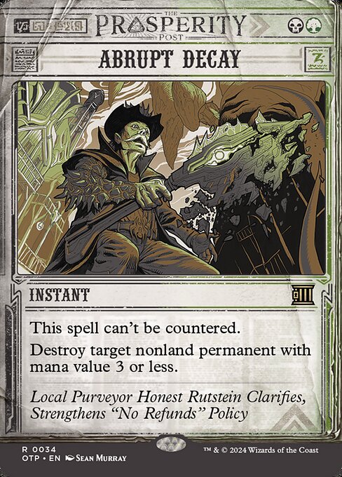 Abrupt Decay (OTP)