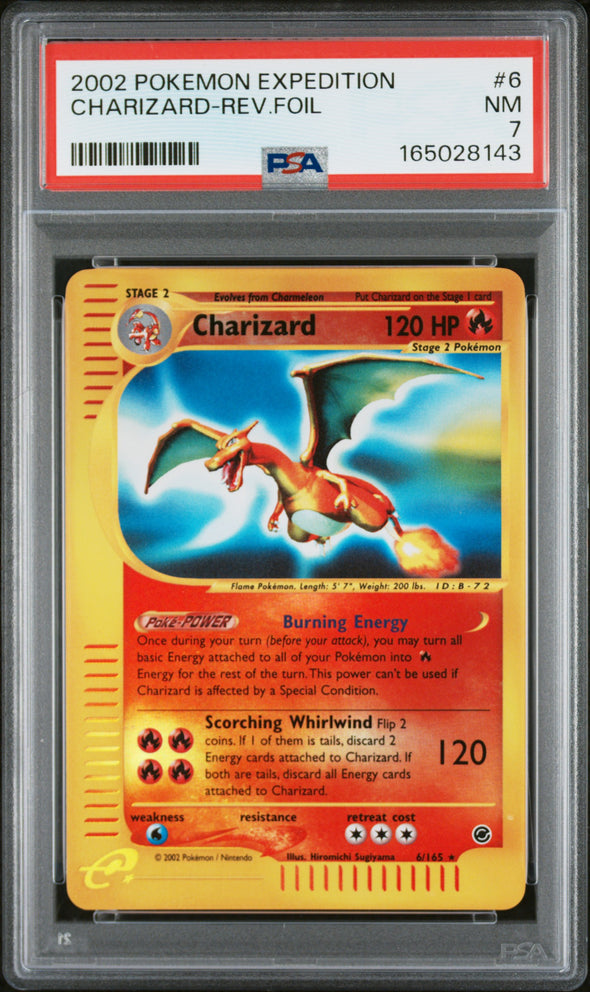 CHARIZARD-REV.FOIL (6) - POKEMON EXPEDITION - NM 7