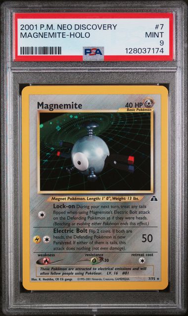 Magnemite - Neo Discovery - Holo - PSA 9 Mint