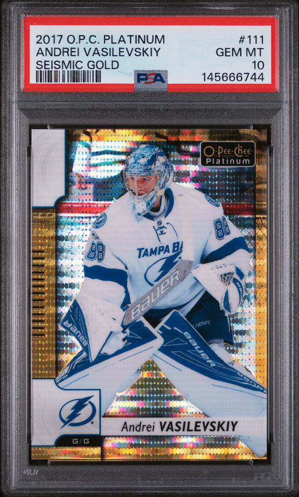 ANDREI VASILEVSKIY (111) - O-PEE-CHEE PLATINUM - SEISMIC GOLD - GEM MT 10