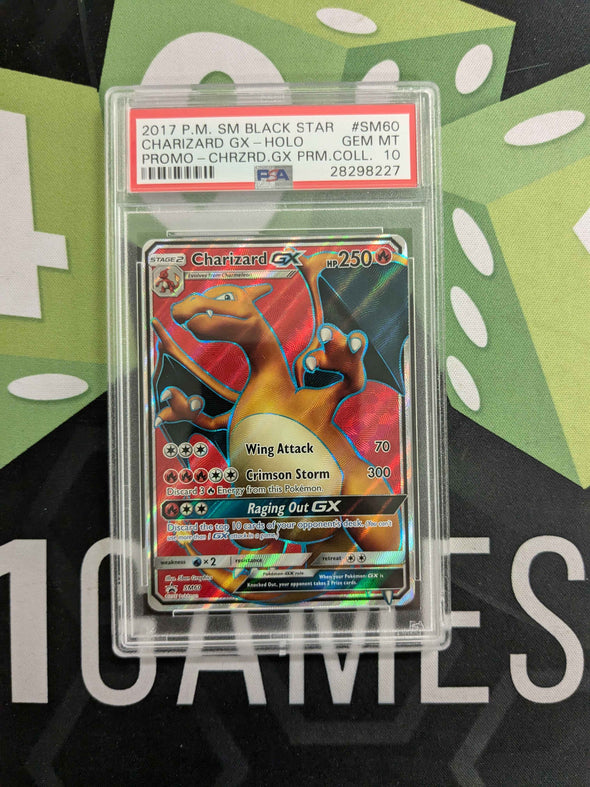 Charizard GX - SM Black Star - Promo - PSA Graded 10 GEM MT