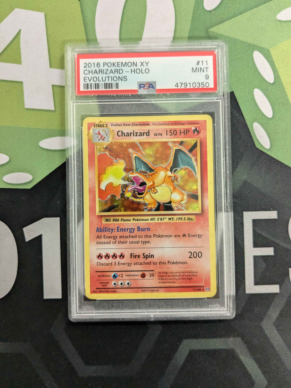 Charizard - Evolutions - Holo - PSA Graded 9 MINT