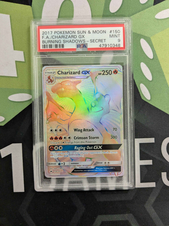 Charizard GX - Burning Shadows - Hyper Rare - PSA Graded 9 MINT