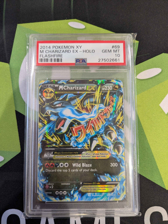 M CHARIZARD EX - XY FLASHFIRE - Ultra Rare - PSA Graded 10 GEM MT