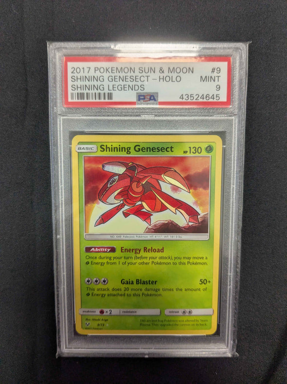 Shining Genesect - Shining Legends - Holo - PSA Graded 9 MINT