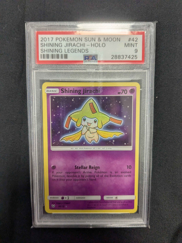 Shining Jirachi - Shining Legends - Holo - PSA Graded 9 MINT