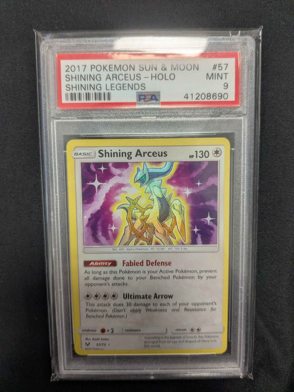 Shining Arceus - Shining Legends - Holo - PSA Graded 9 MINT