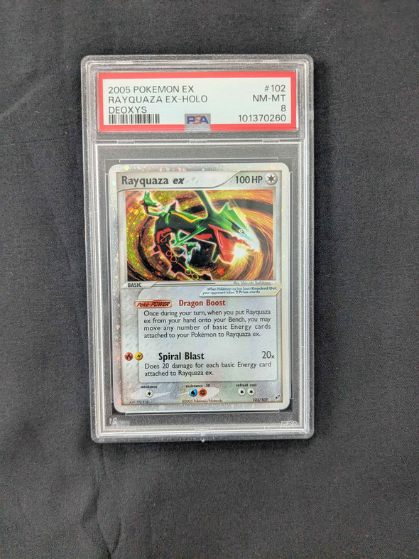 Rayquaza ex - Deoxys - Holo - PSA Graded 8 NM-MT