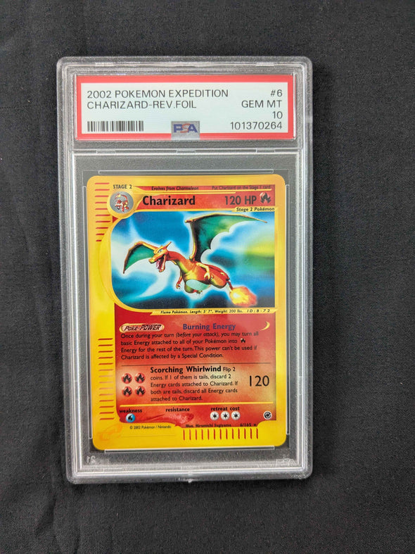 Charizard - Expedition - Rev.Foil - PSA Graded 10 GEM MT