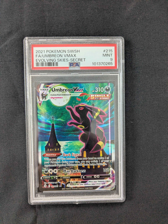 Umbreon VMAX - Evolving Skies - Secret - PSA Graded 9 MINT
