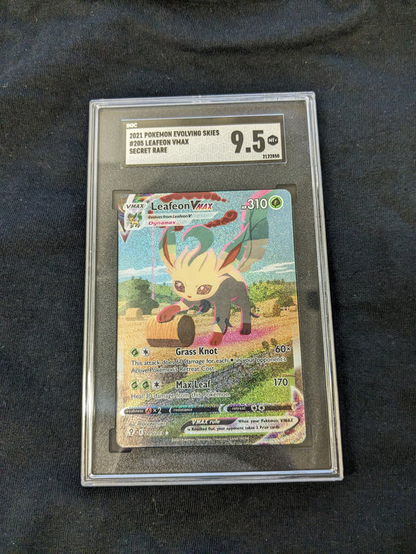 401 Games Canada - Leafeon VMAX - Evolving Skies Secret Rare - SGC Graded 9.5 MT+ 401 Games Canada - Leafeon VMAX - Evolving Skies Secret Rare - SGC Graded 9.5 MT+