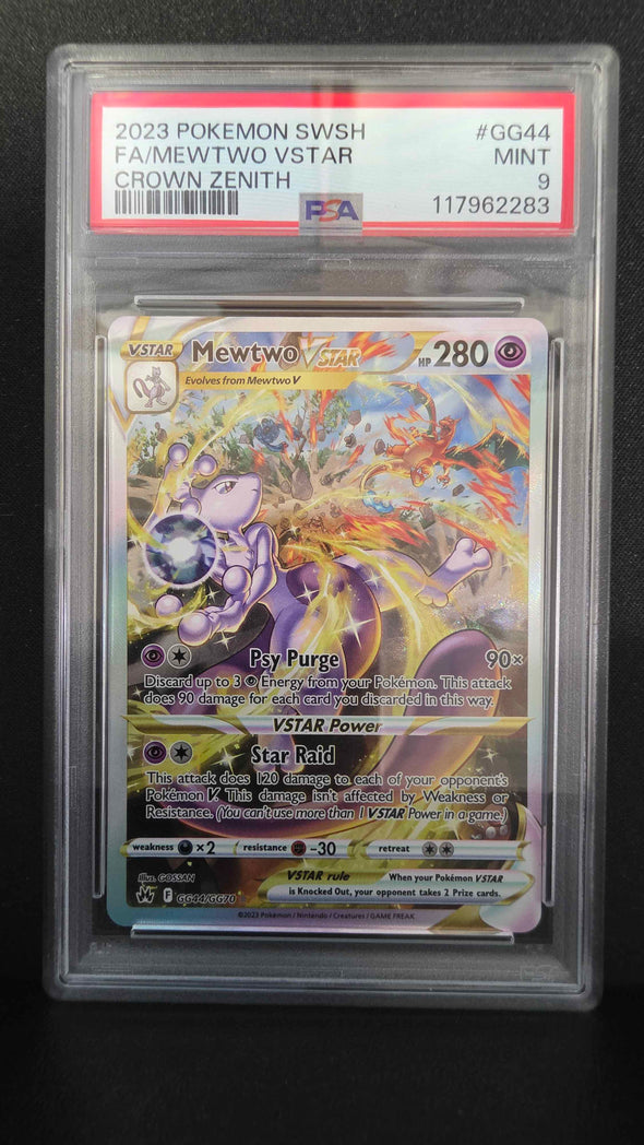 Mewtwo VSTAR - Crown Zenith - Galarian Gallery - MINT PSA 9