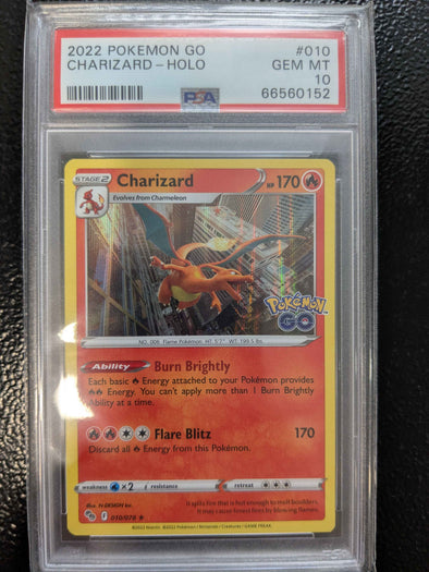 401 Games Canada - Charizard - Pokemon GO - Holo Rare - PSA GEM MT 10 401 Games Canada - Charizard - Pokemon GO - Holo Rare - PSA GEM MT 10