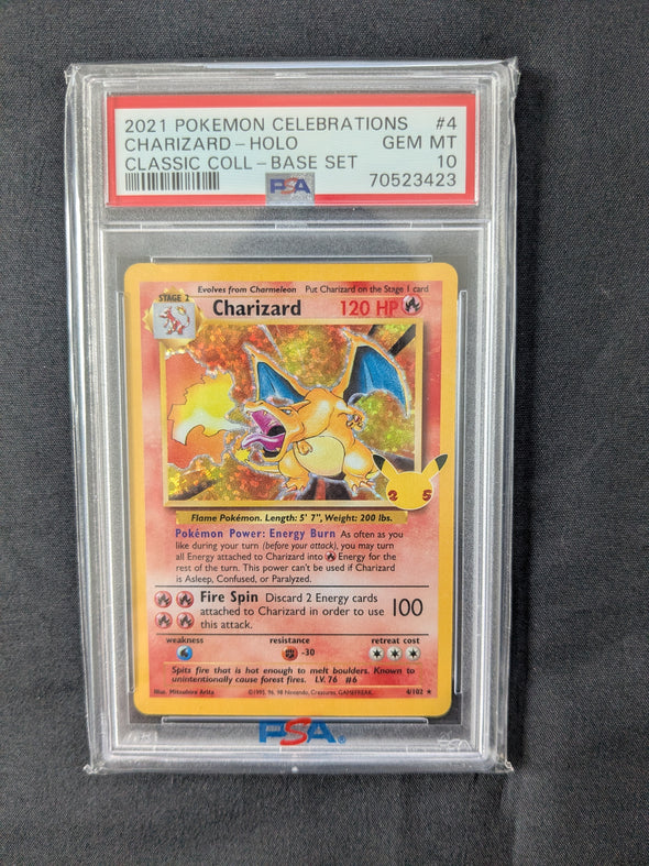 Charizard - Classic Coll - Base Set - Holo - PSA Graded 10 GEM MT