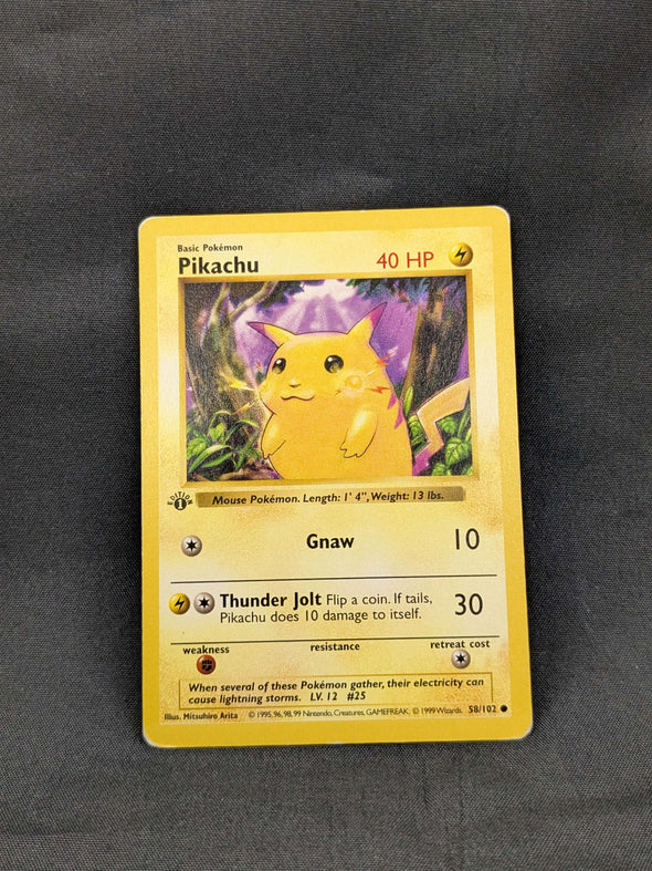 Pikachu - 58/102 - Common - 1st Edition