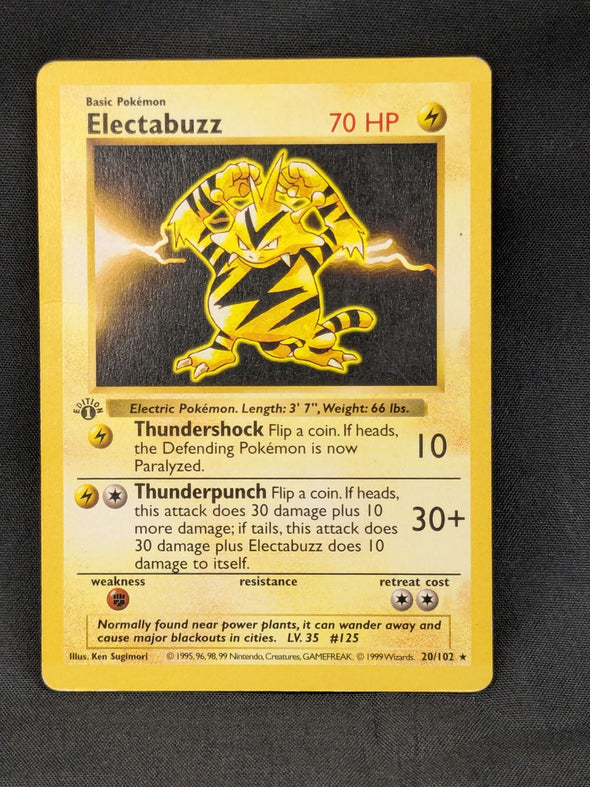 Electabuzz - 20/102 - Rare - 1st Edition