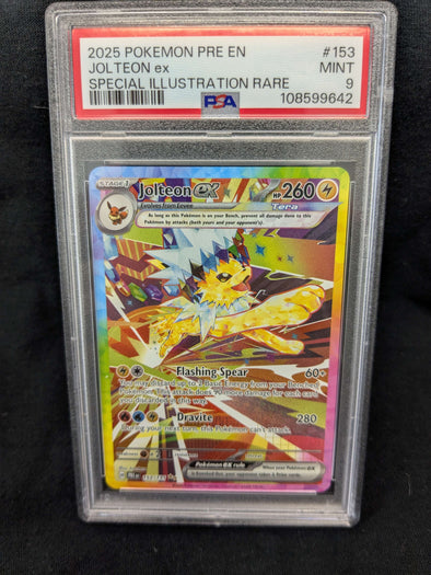 401 Games Canada - Jolteon ex - Prismatic Evolutions - Special Illustration Rare - MINT 9 401 Games Canada - Jolteon ex - Prismatic Evolutions - Special Illustration Rare - MINT 9