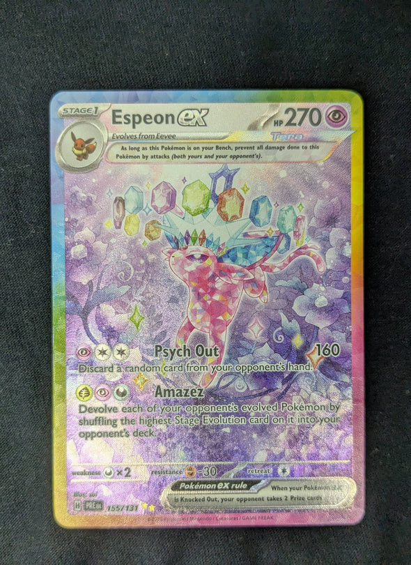 401 Games Canada - Espeon ex - Prismatic Evolutions - Special Illustration Rare - 155/131 401 Games Canada - Espeon ex - Prismatic Evolutions - Special Illustration Rare - 155/131