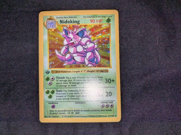 Nidoking - Base Set 1st Edition - Holo - 11/102