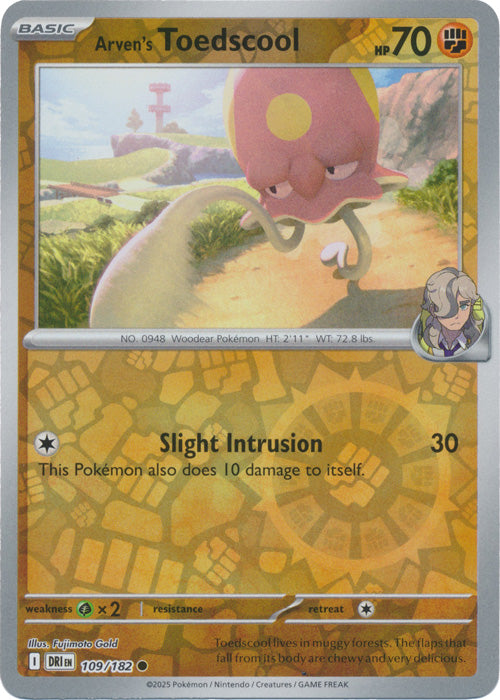 Arven's Toedscool - 109/182 - Common - Reverse Holo