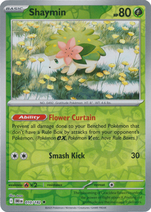 Shaymin - 010/182 - Uncommon - Reverse Holo
