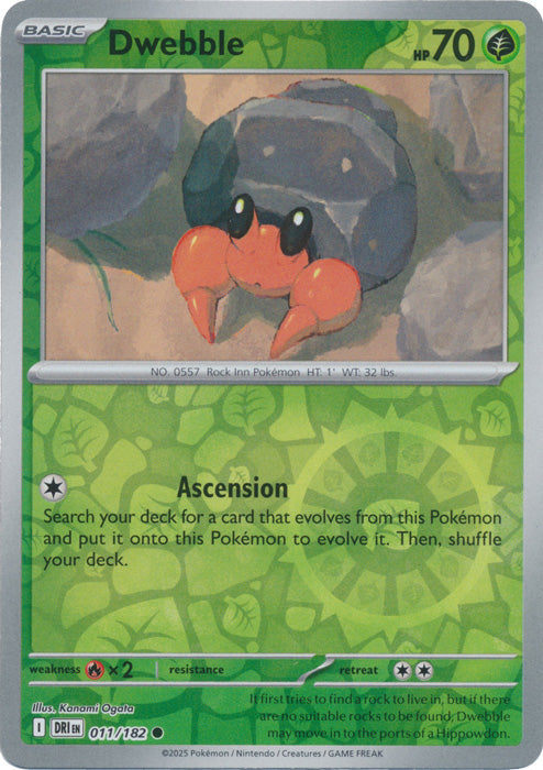Dwebble - 011/182 - Common - Reverse Holo