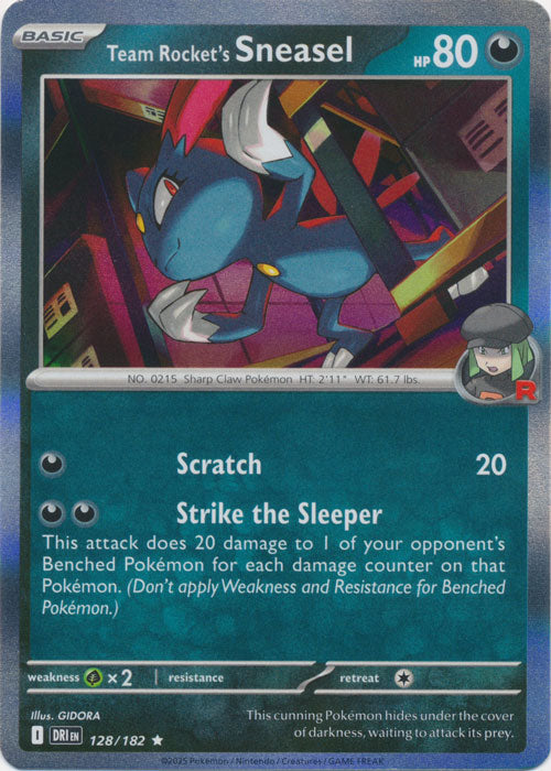 Team Rocket's Sneasel - 128/182 - Rare
