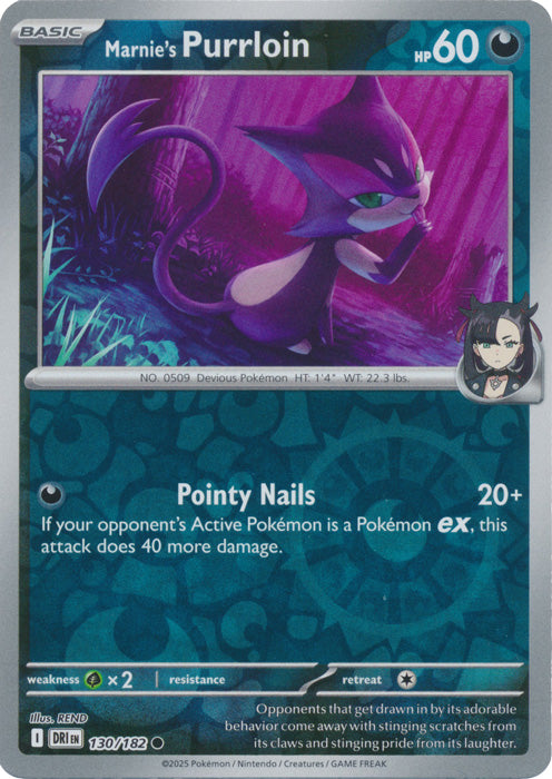 Marnie's Purrloin - 130/182 - Common - Reverse Holo